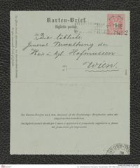 k.k. naturhistorisches Hofmuseum, Intendanzakten 1885-1896 (Hauer), Aktenzahl Z.461/1890, Seite 2